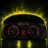 صفحه کیلومتر اسپرت دنا پلاس طرح GTI